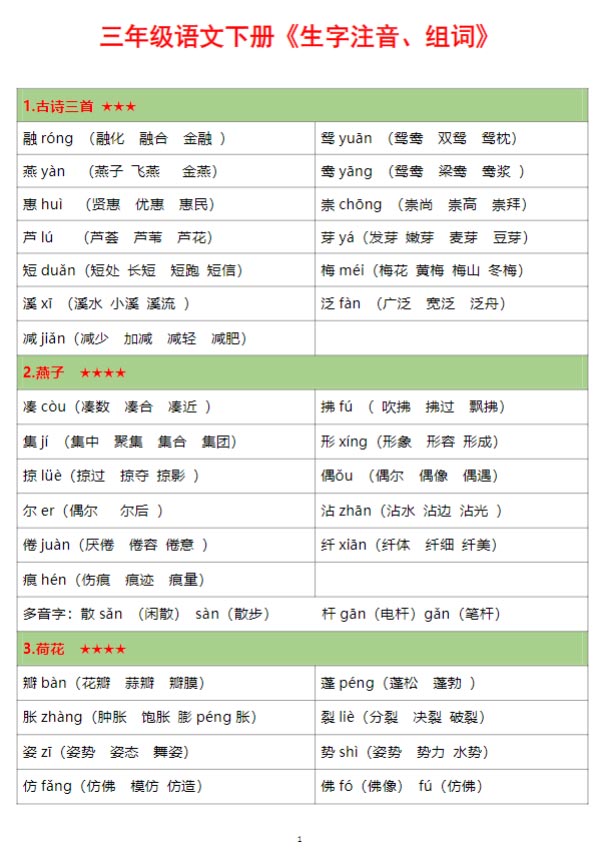 【生字注音组词】三下语文 7页.pdf-优学中小学教辅网